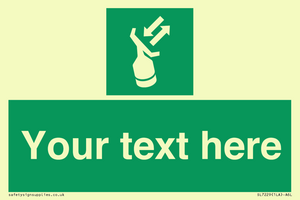 Custom sign safe condition Search and rescue transponder